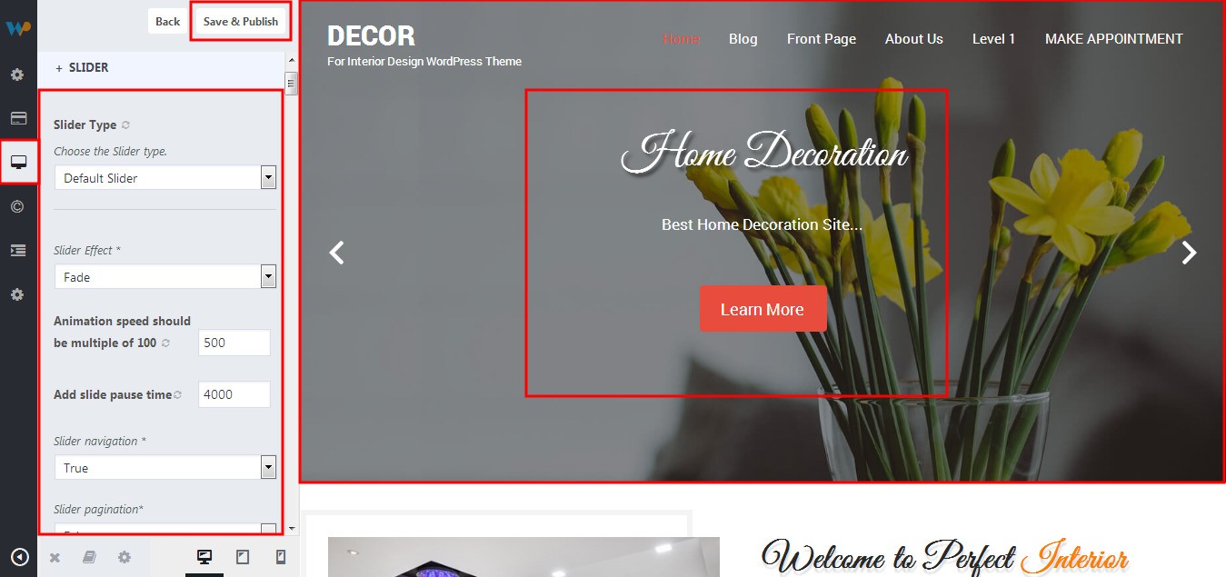 Decor Theme Documentation
