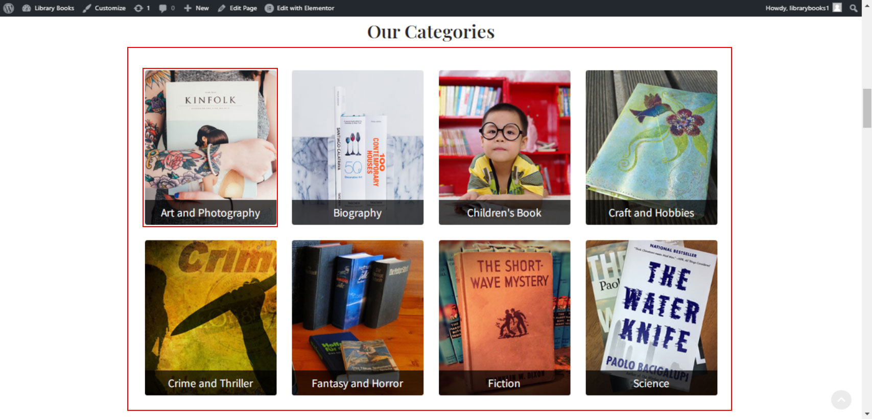 Library Books Theme Documentation