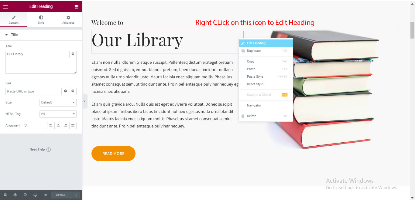 Library Books Theme Documentation
