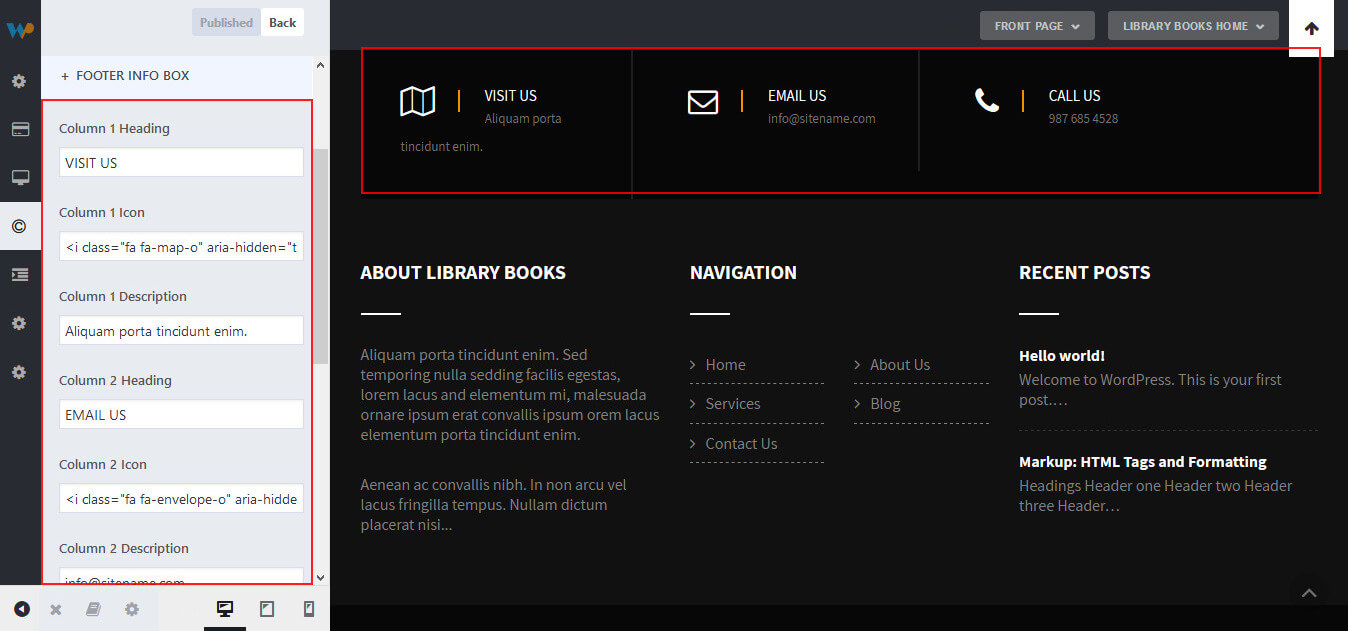 Library Books Theme Documentation