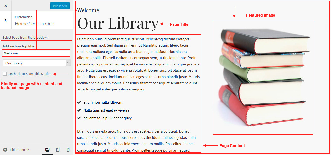 Library Books Theme Documentation