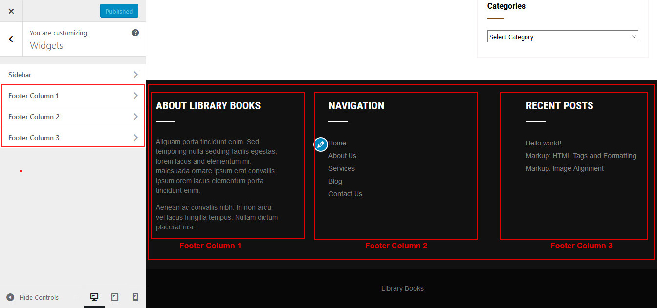 Library Books Theme Documentation