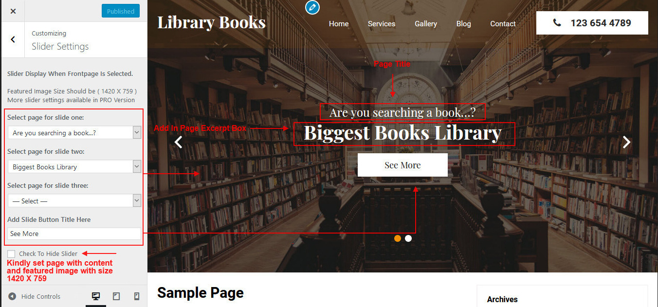Library Books Theme Documentation