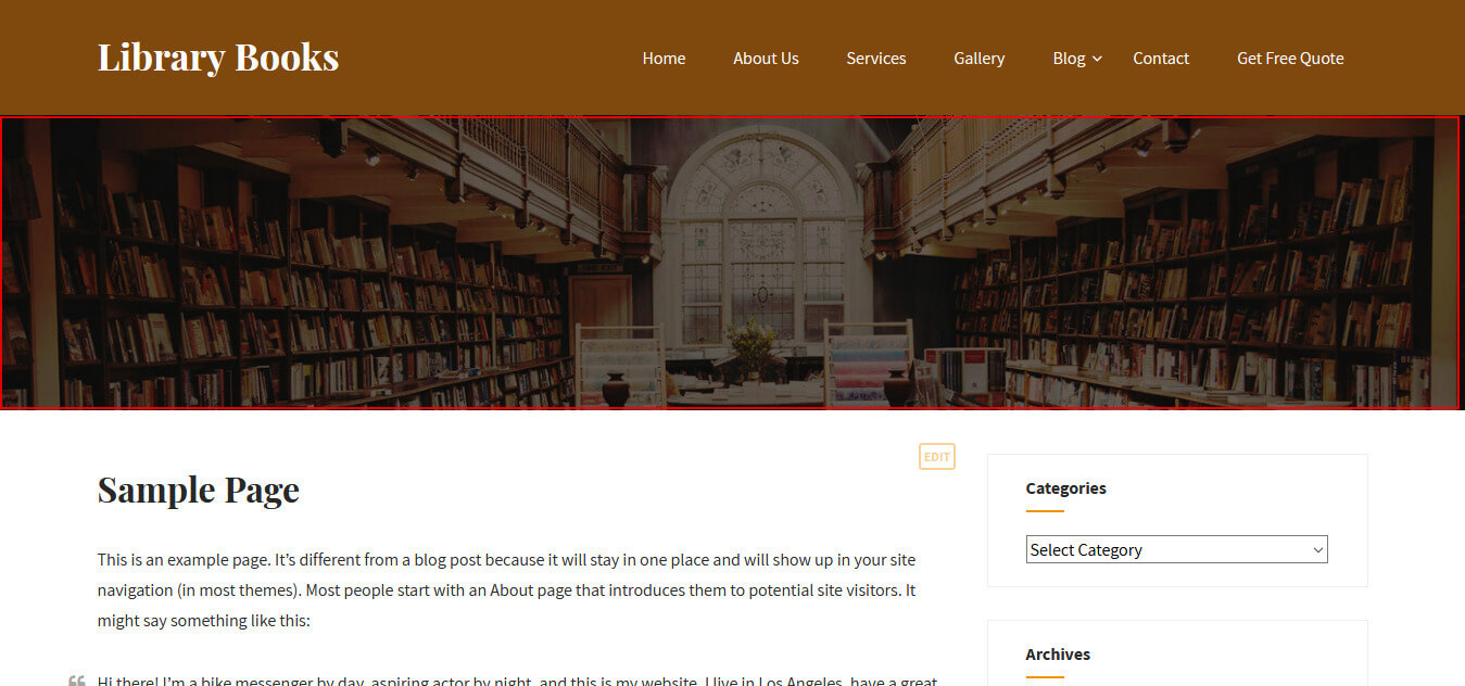Library Books Theme Documentation
