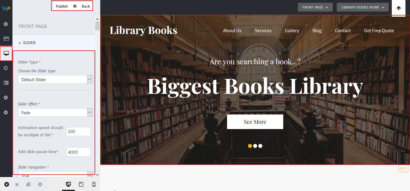 Library Books Theme Documentation