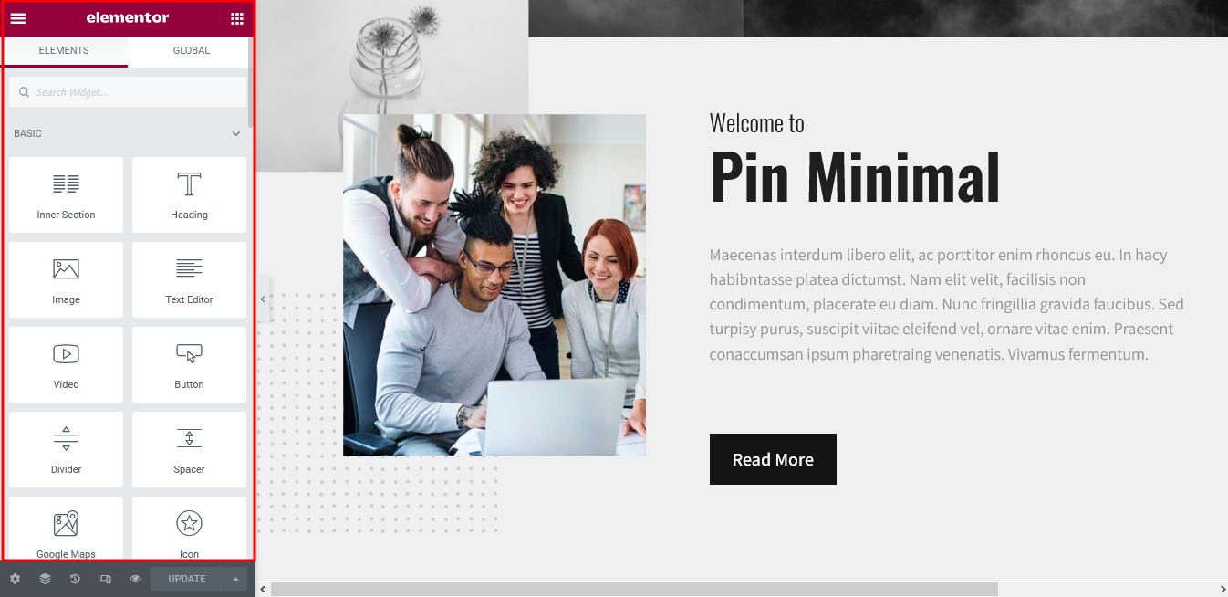 Pin Minimal Theme Documentation