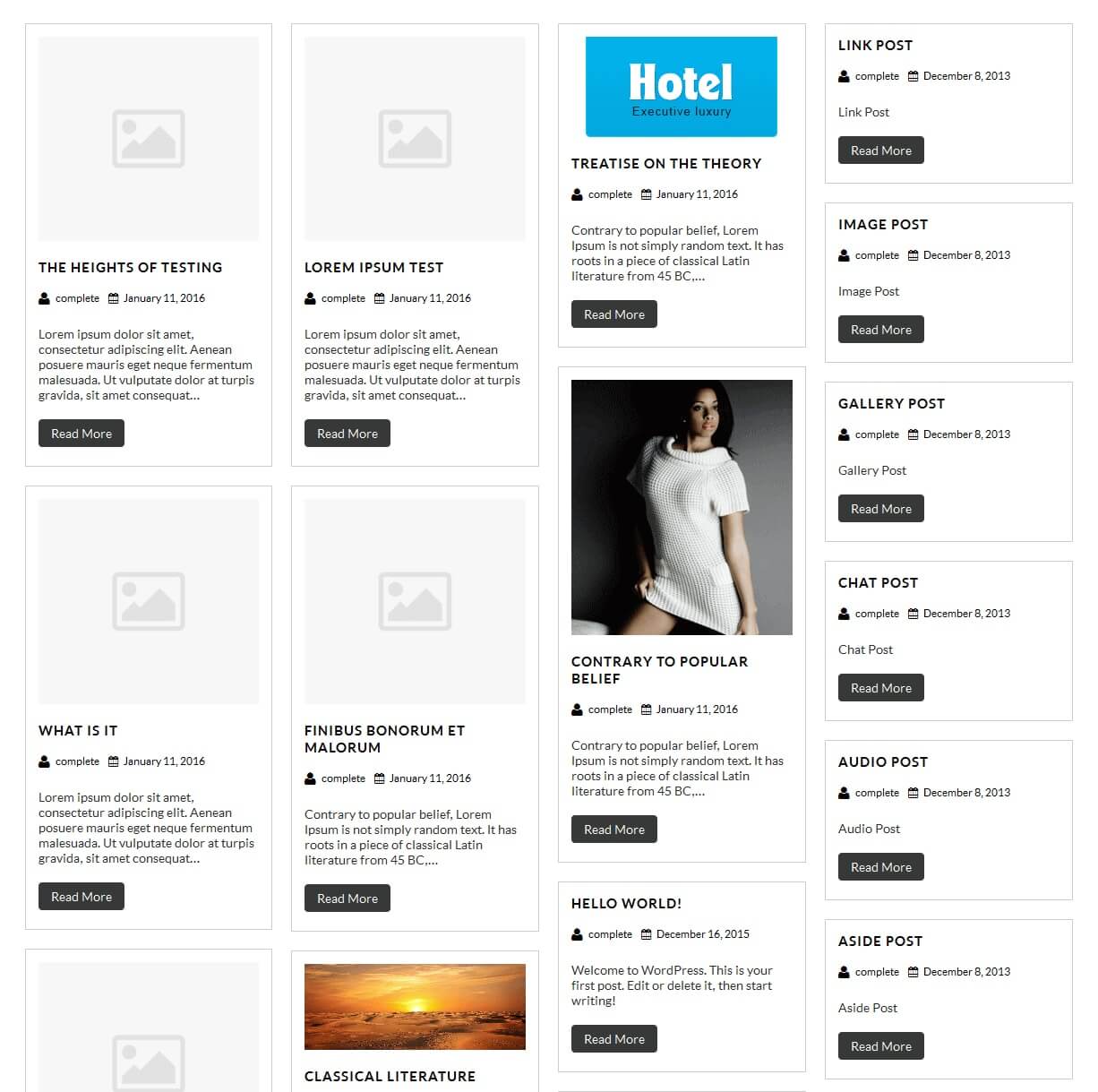 Pin Minimal Theme Documentation
