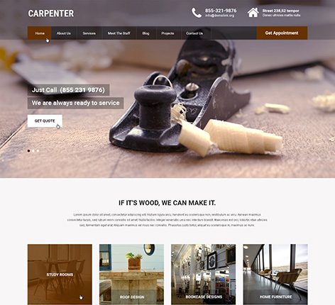 carpenter WordPress theme