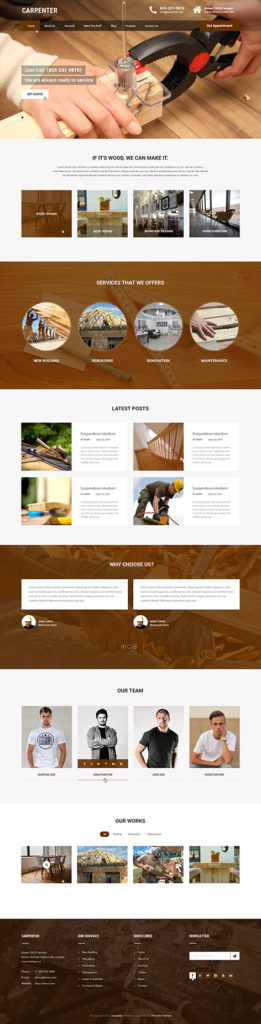 carpenter WordPress theme