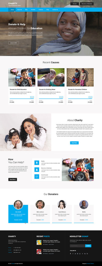 NGO WordPress theme