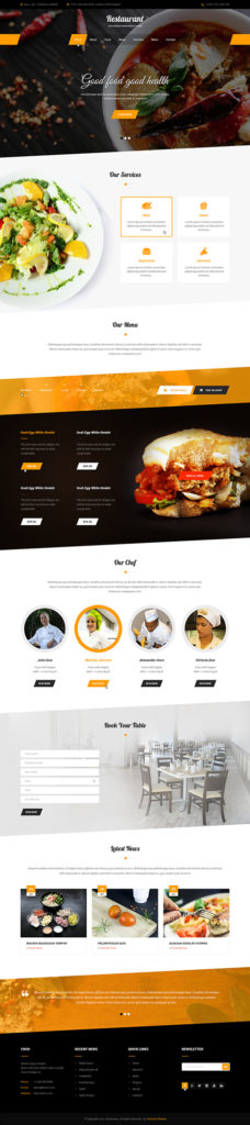 restaurant WordPress theme