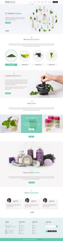 herbal WordPress theme
