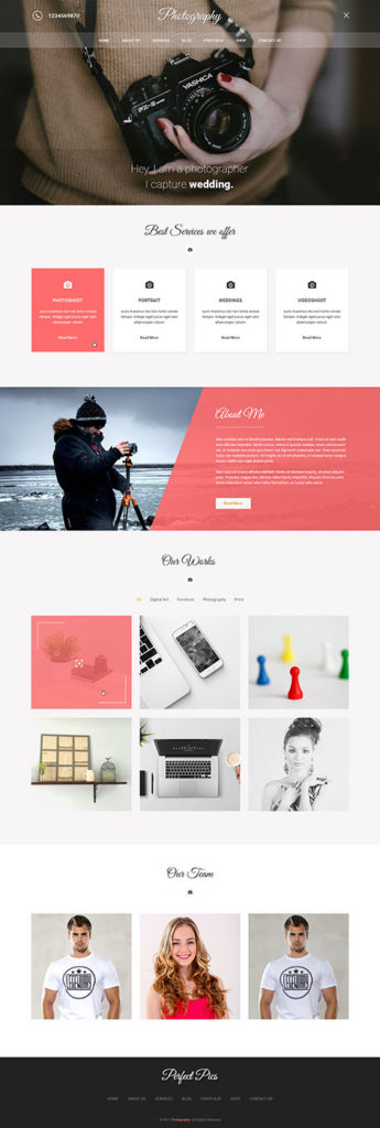 portfolio WordPress theme