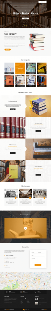 library WordPress theme