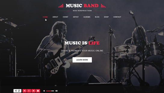 Music Producer WordPress Theme