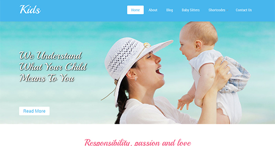 Baby Sitter WordPress Theme