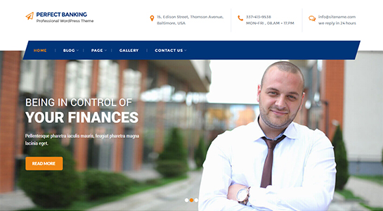 SKT Banking WordPress Theme
