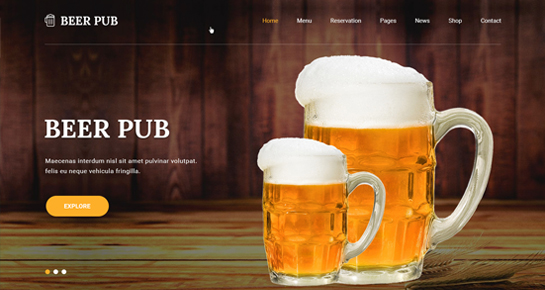 Beer and Pub WordPress Theme