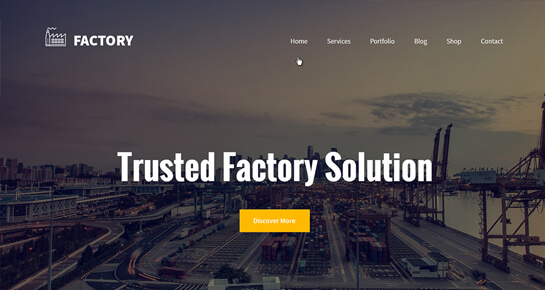Factory Pro WordPress Theme