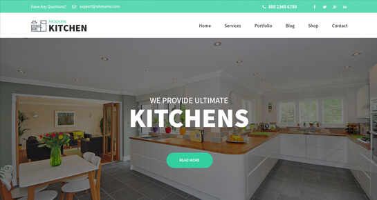 Kitchen Design WordPress Theme