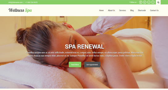 Massage Center WordPress Theme
