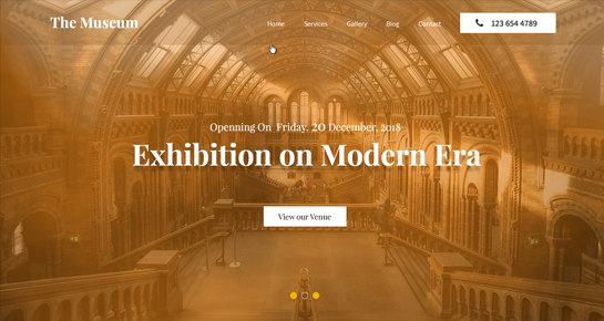 Museum WordPress Theme
