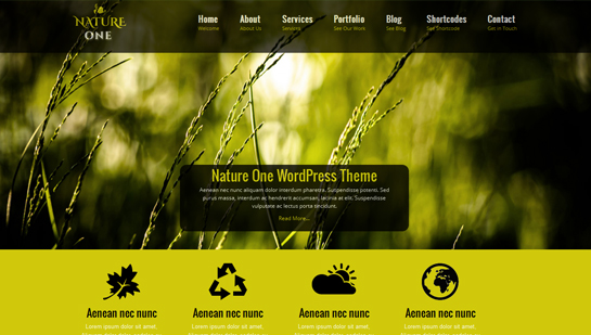 Nature One Pro WordPress Theme