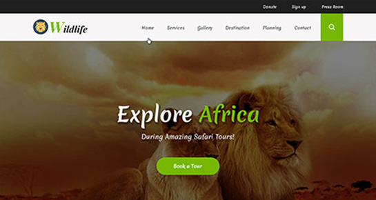 Wild life WordPress Theme