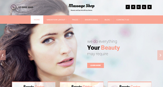 Beauty Spa WordPress Theme