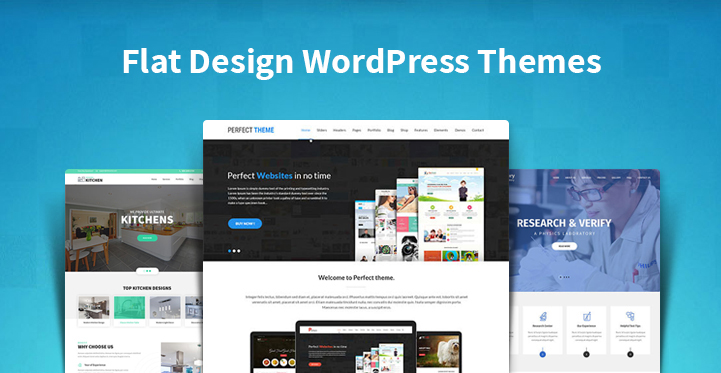 flat design WordPress themes