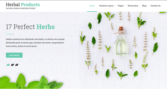Herbal WordPress Theme