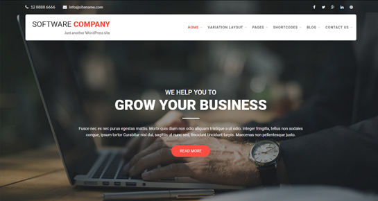 Software Company WordPress Theme