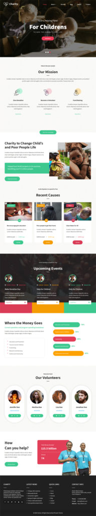 fundraising WordPress theme