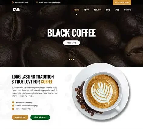 Coffee Shop WordPress Theme