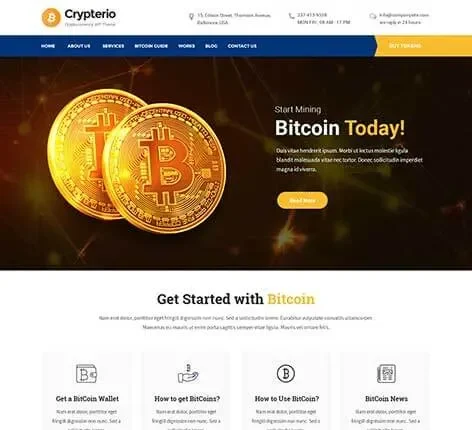 Cryptocurrency WordPress Theme