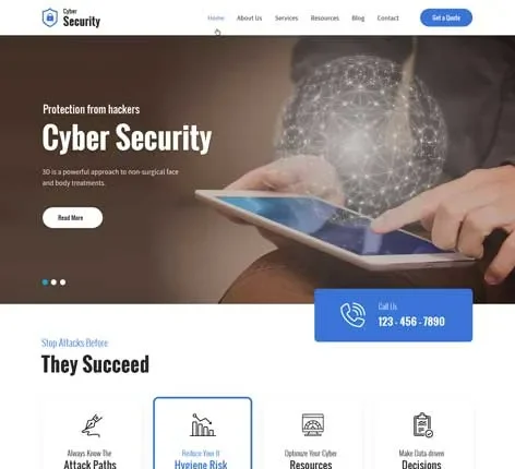 Cyber Security WordPress Theme