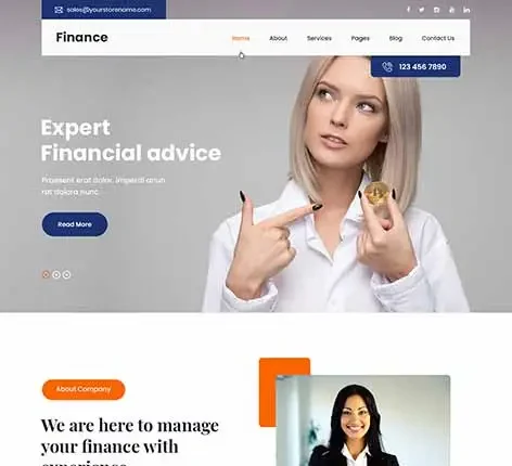 Finance WordPress Theme