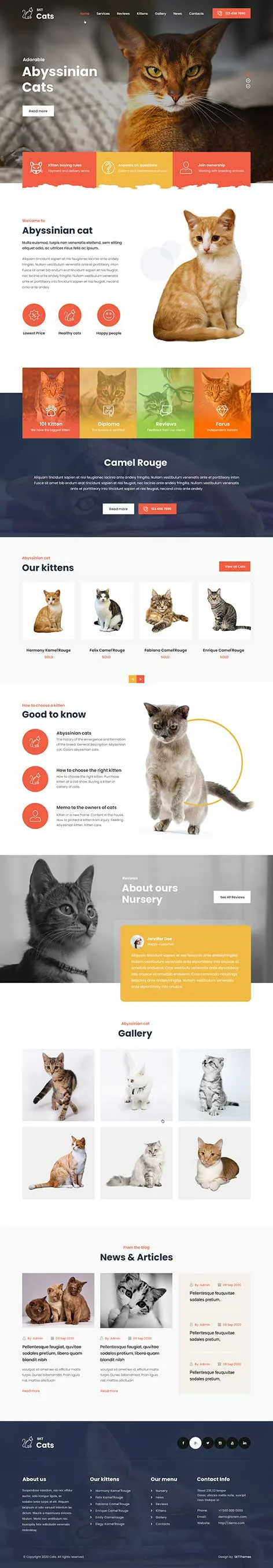 Cat Shelter WordPress Theme