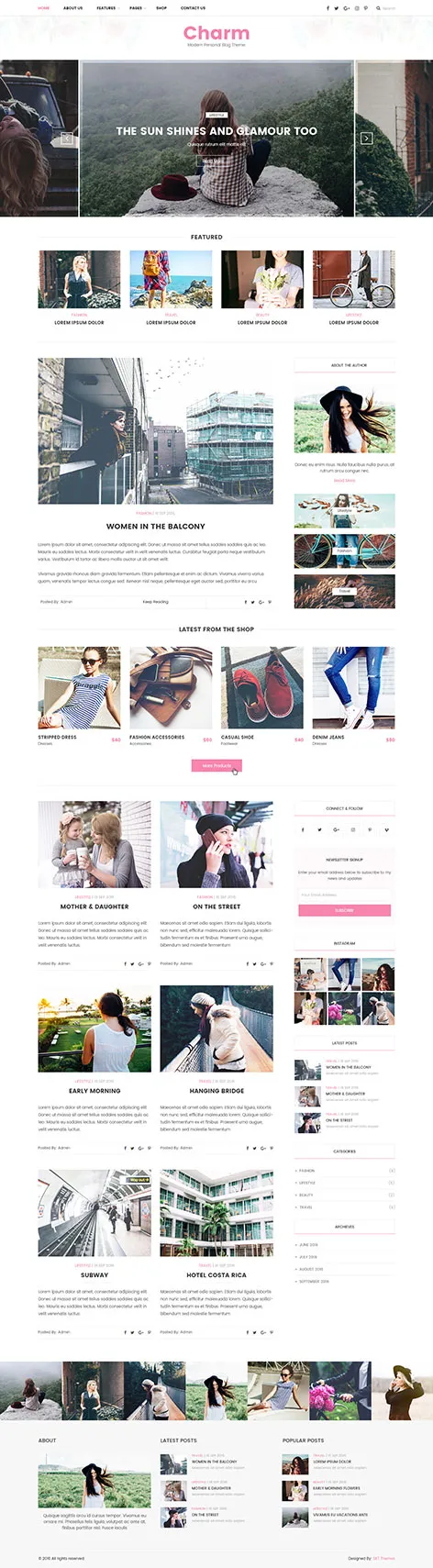 Minimalist Blog WordPress Theme