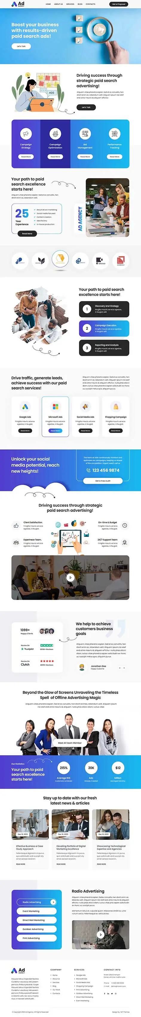 Advertising WordPress Theme