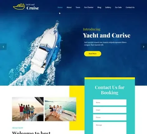 Amazing Sailing Club WordPress Theme