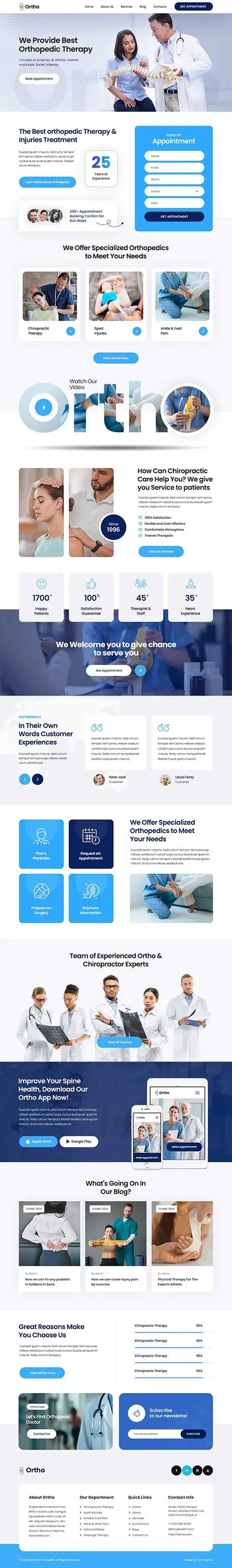 Ancillary care WordPress themes