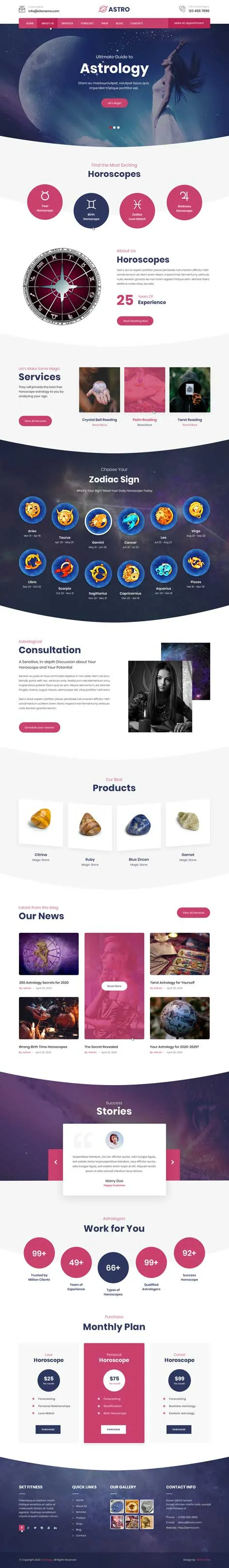 Astronomy WordPress Theme