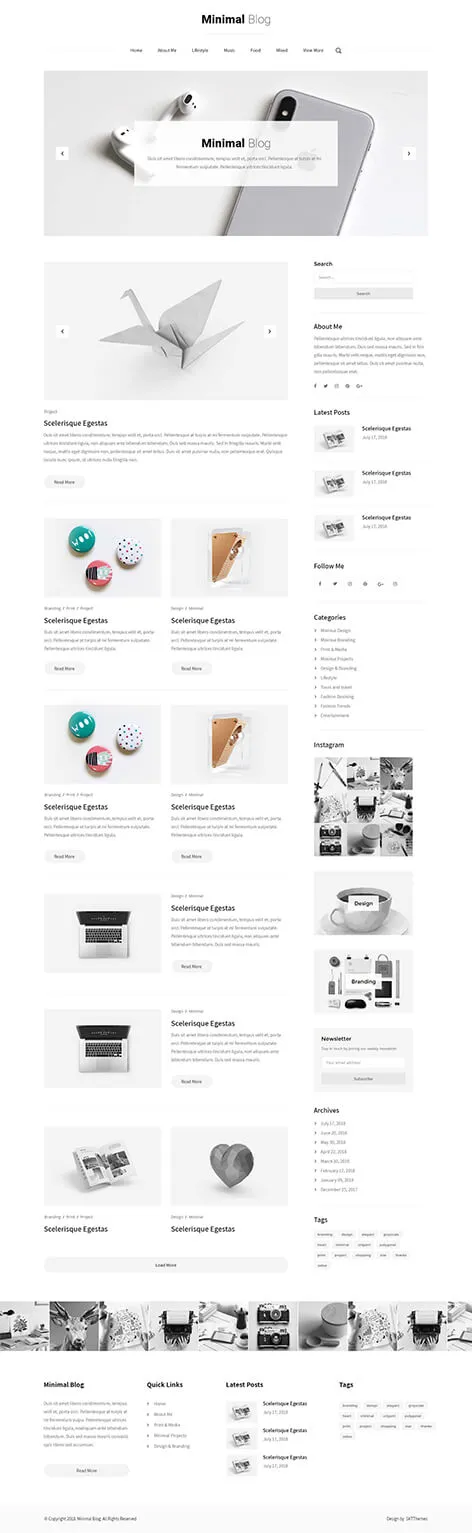 Author Page WordPress Theme