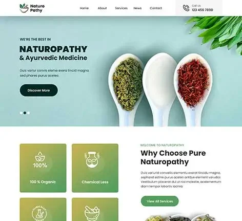 Ayurvedic Website Template