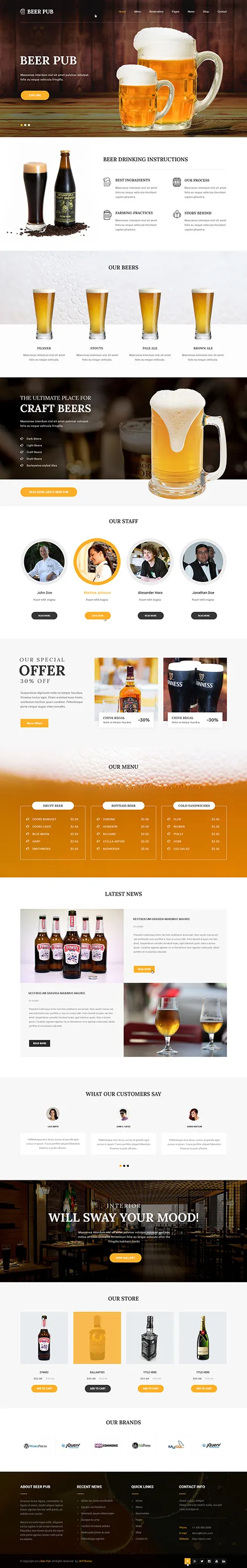Bar WordPress Theme