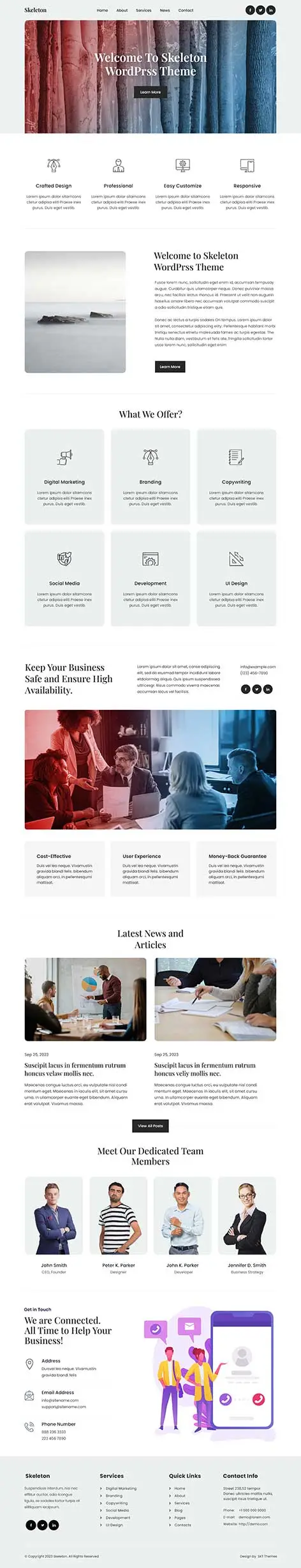 Basic and Starter WordPress theme