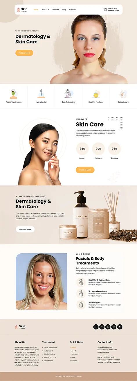 Beauty Blog WordPress Theme