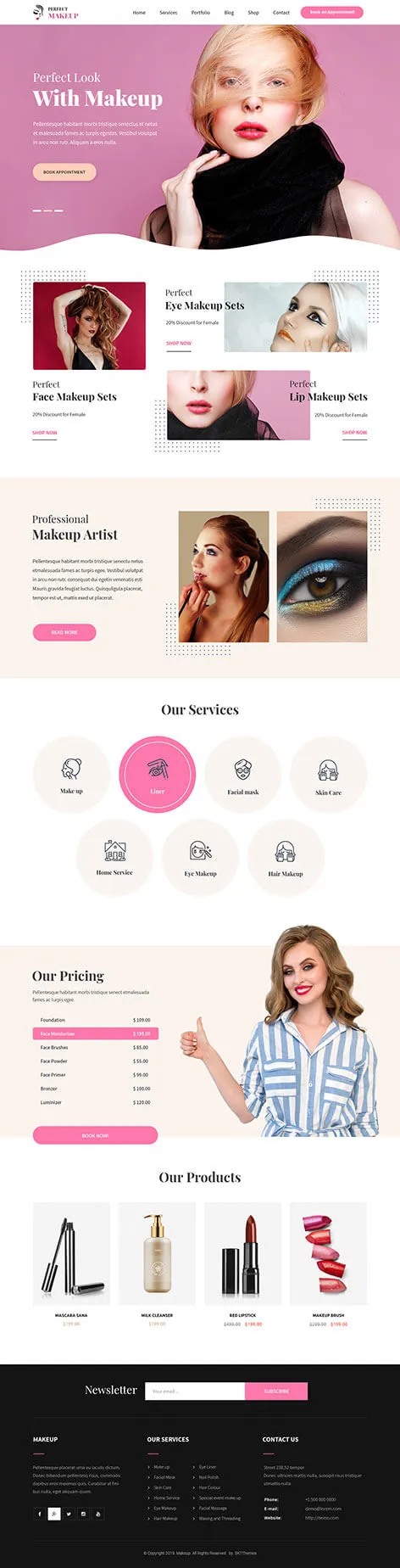 Beauty Salon Website Template