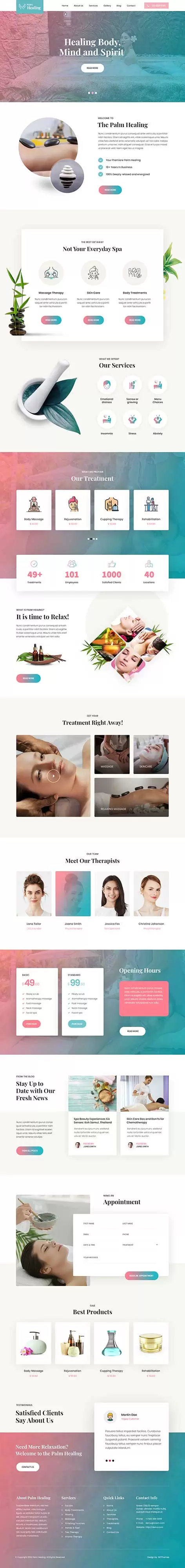 Beauty Wellness WordPress Theme